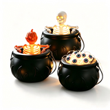 Halloween Skull Skeleton Flame Bucket Light Bar Party Decor New
